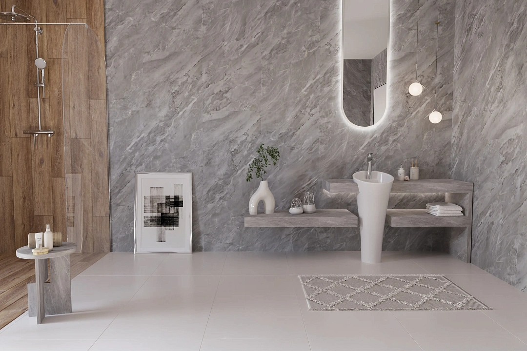 SPC Wall Tiles SPeCtra 08F Камень Moon 4мм\0.3мм 2,88м2\уп1200х600мм шип-паз (Польша)